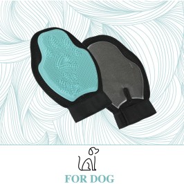 GUANTO DA TOELETTATURA DOUBLE-FACE 2 IN 1