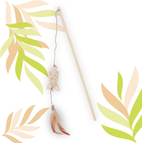 Canna da pesca pesce in rattan ETHI'CAT