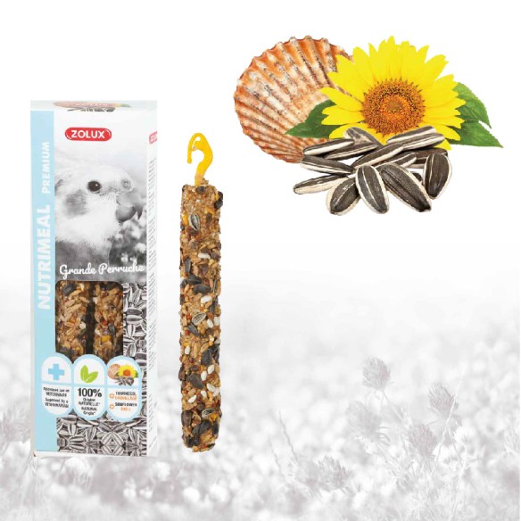 Stick premium pappagalli ai semi di girasole