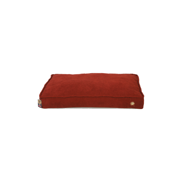 Coussin ouatiné déhoussable brique - 70cm