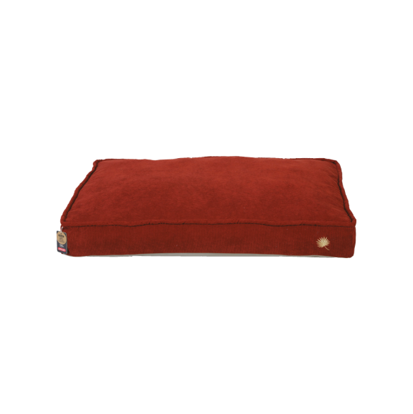 Coussin ouatiné déhoussable brique - 90cm