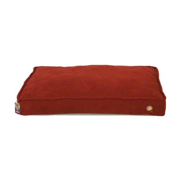 Coussin ouatiné déhoussable brique - 110cm